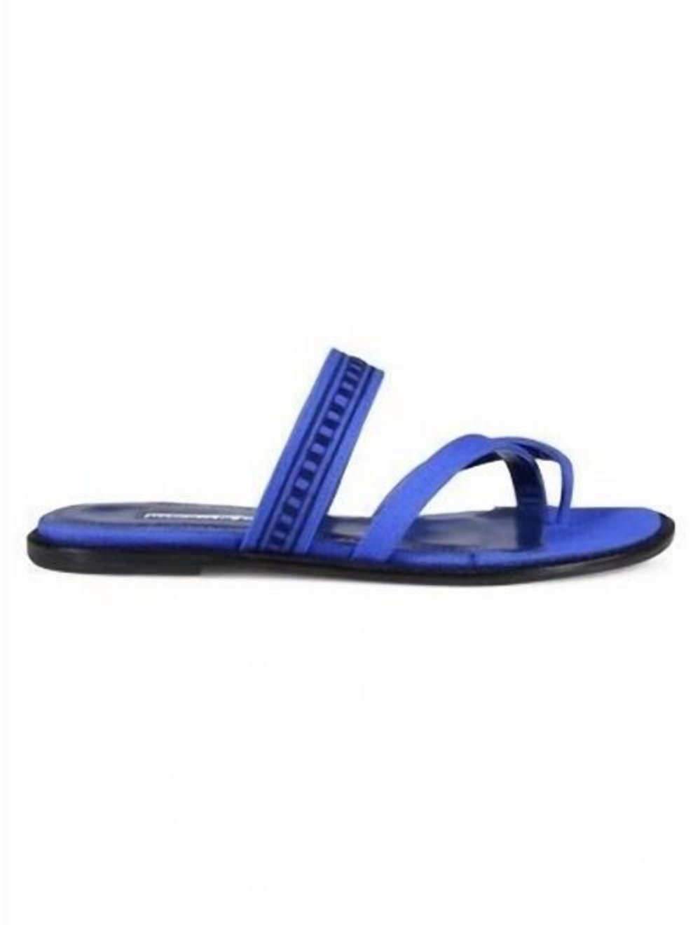 $695 Manolo Blahnik
Women's Sandals In Cotton Blue size39.5